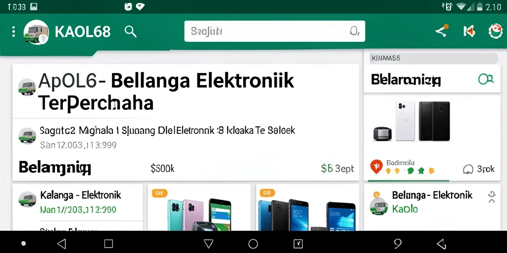 Tampilan antarmuka KAOL68 yang modern dan fungsional.