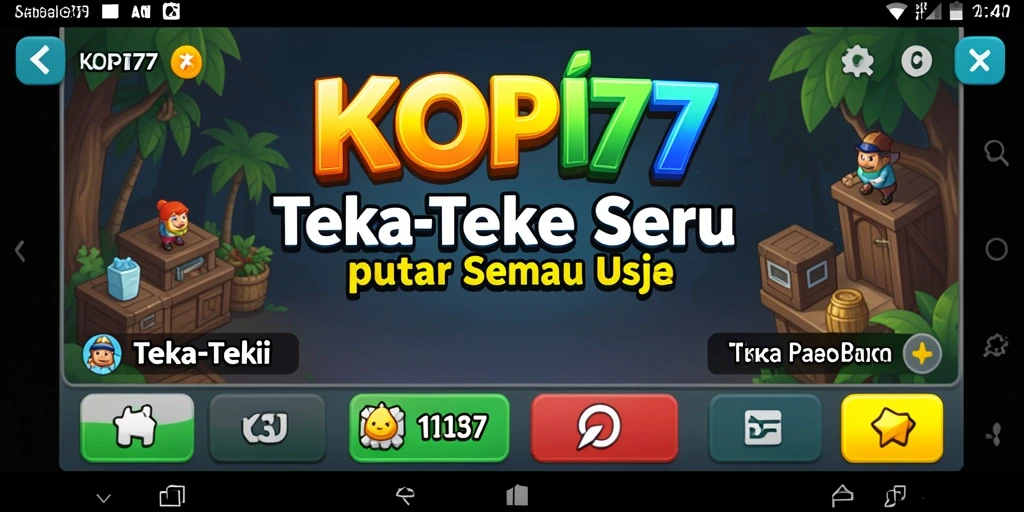 Antarmuka KOPI77 yang menarik dengan berbagai tantangan Teka-Teki.