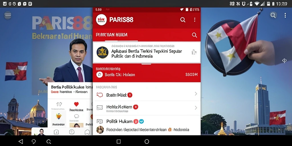 Tampilan antarmuka aplikasi PARIS88 yang modern dan informatif.