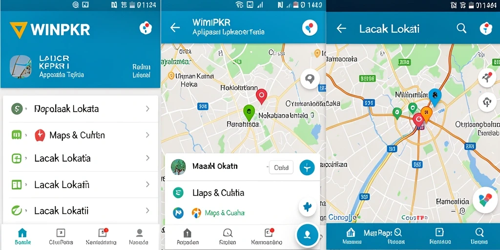 Antarmuka WINPKR yang ramah pengguna untuk Lacak Lokasi.